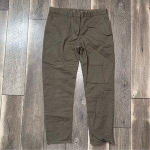 Gap Olive Broken In Straight Khakis